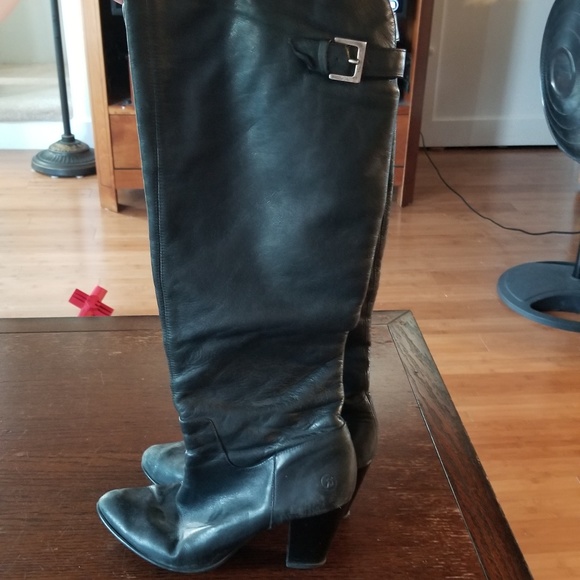 Bronx So Today black leather boots size 39 - Picture 1 of 6